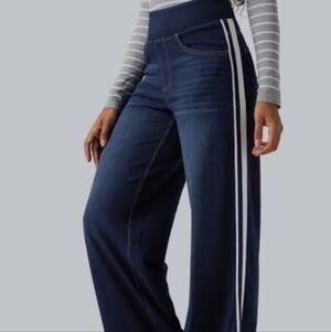 Halara dark denim wide leg